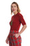 Banned Scandi Tree Top in Red Knitted Christmas
