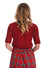 Banned Retro Scandi Tree Top Jumper in Red Knitted Christmas