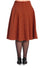 Banned Retro October Spooks Swing Skirt Orange Tartan Plaid