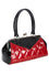 Banned Retro Lily Mae Handbag Purse with Black and Red Retro Styling