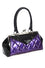 Banned Retro Lily Mae Handbag Purse with Black and Purple Retro Styling