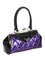 Banned Retro Lily Mae Handbag Purse with Black and Purple Retro Styling