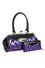 Banned Retro Lily Mae Handbag Purse with Black and Purple Retro Styling