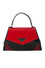 Banned Retro Maybelle Mini Handbag Purse in Red and Black with Web Details