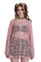Banned Alternative BFF Mesh Long Oversized Top Goth in Pink
