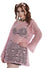 Banned Alternative BFF Mesh Long Oversized Top Goth in Pink