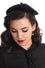 Banned Retro Lorelei Knitted Beret in Black