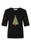 Banned Scandi Tree Top in Black Knitted Christmas