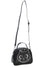 Banned Alternative Haru Cross Body Shoulder Bag in Black with Cat Detailing