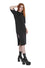 Banned Alternative Spectral Noire Jersey Dress with Cross Applique Gothic