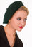 Banned Retro Felt Claire Beret in Bottle Green