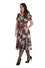 Banned Retro Dark Rose Shirt Swing Dress with Matching Belt in Navy Floral