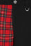 Banned Alternative Babylon Wide Leg Trousers in Black and Red Tartan