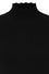 Banned Retro Jane Sweet Scalloped Polo Knit Jumper in Black Wardrobe Staple