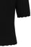 Banned Retro Jane Sweet Scalloped Polo Knit Jumper in Black Wardrobe Staple