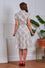 Banned Retro Star Folk Shirt Flare Midi Dress with Matching Belt in Pink Print