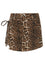Banned Alternative Wild Instinct Leopard Print Denim Skorts