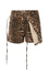 Banned Alternative Wild Instinct Leopard Print Denim Skorts