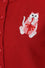 Banned Retro Angela Cardigan in Red with Festive Cat Design