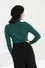 Hell Bunny Spiros Knitted Top in Dark Green