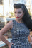 Lady Vintage Hepburn Dress in Heart Gingham