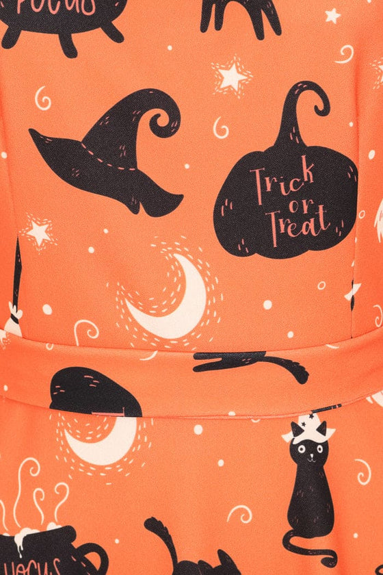 Lady Vintage Day Dress in Hocus Pocus Print