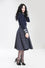 Hell Bunny Peebles 50's Skirt in Navy Tartan