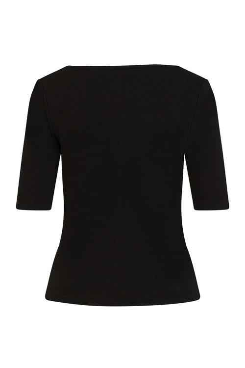 Hell Bunny Philippa Top in Black