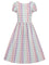 Collectif Demira-Lea Swing Dress in Unicorn Gingham Pastel