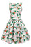 Lady Vintage Tea Dress in Festive Rex Print Christmas