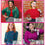 MAK Sweaters Chunky Vintage Knit Cardigan with 3/4 Sleeves in Peacock