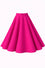 Dolly & Dotty Maisie Midi Full Circle Swing Skirt in Hot Pink