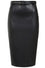 Banned Retro Ada Pencil Skirt in Black PU with Belt Leather Look