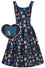 Dolly & Dotty Amanda Dress in Navy Puppy Portrait Print Dogs Frames