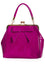 Banned Retro American Vintage Patent Fuschia Handbag Purse