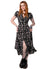 Hell Bunny Anatomy Midi Dress with Bone Print