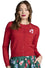 Banned Retro Angela Cardigan in Red with Festive Cat Design