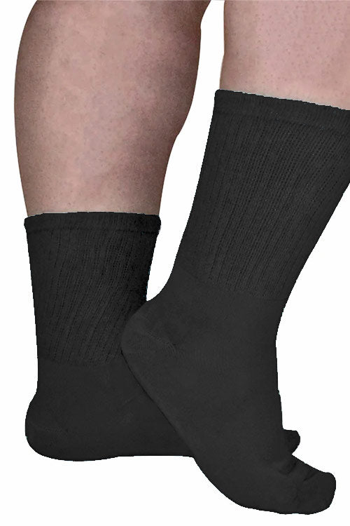 Pamela Mann Extra Wide Bamboo Ankle Socks Super Soft Breathable in Black