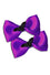 Ribbon Bat Bow Pair in Purple