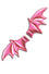 Puffy Bat Wing Hairclip Pair in Pink