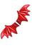 Puffy Bat Wing Hairclip Pair in Red
