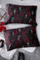 Killstar Beastie Bloom Pillowcase Set Skulls and Flowers