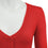 MAK Sweaters Cropped Cardigan with 3/4 Sleeves in Tomato Red