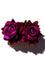 Kitty Deluxe Double Velvet Rose Hair Accessory in Fuchsia Deep Pink Purple