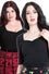 Hell Bunny Philippa Top in Black