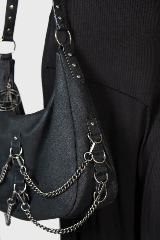 Killstar Fading Bag Slouch Style with Chain Detailing