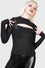 Killstar Raven's Call Long Sleeve Top with Buckle Detail