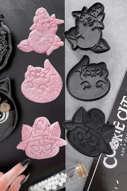Killstar Ghost Kitty Cookie Cutters Set of 3
