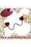 Kitty Deluxe Cardigan Clips in Hearts that Glitter and Sparkle - Red Gold
