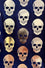 Kitty Deluxe Reversible Wired Headband in Gold Skulls on Black & Customisable Reverse